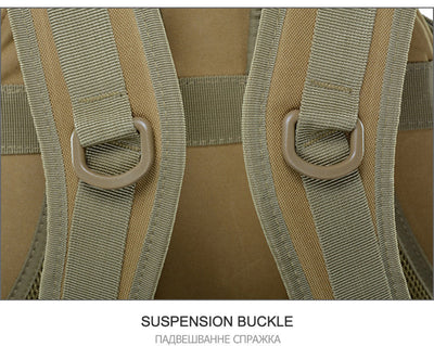 40L Tactical Backpack for Men Camping Hiking Backpacks Reflective Outdoor Travel Bags Survival Molle Climbing Rucksack Bag - Smarsty