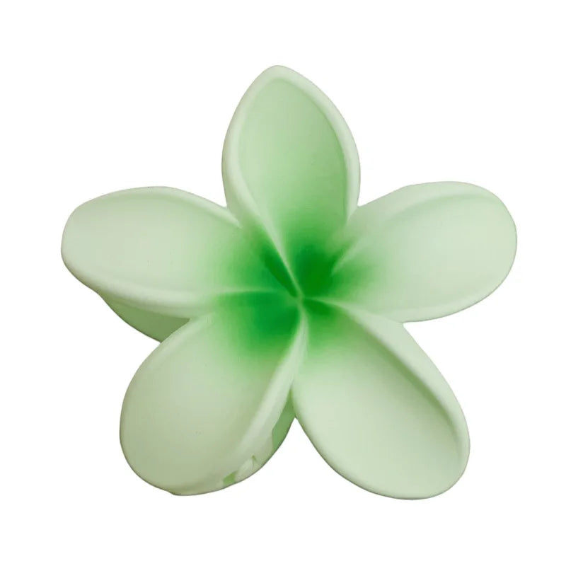 Frosted Egg Flower Hair Claw Clip Secure Hold Beach Stylish - Smarsty