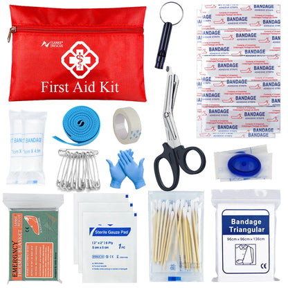 Survival First Aid Kit Survival Full Set Molle Outdoor Gear Emergency Kits Trauma Bag Camping Hiking IFAK Adventures EDC by Smarsty