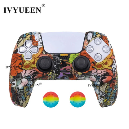 Water Transfer Printing Silicone Case for PS5 Controller - Smarsty