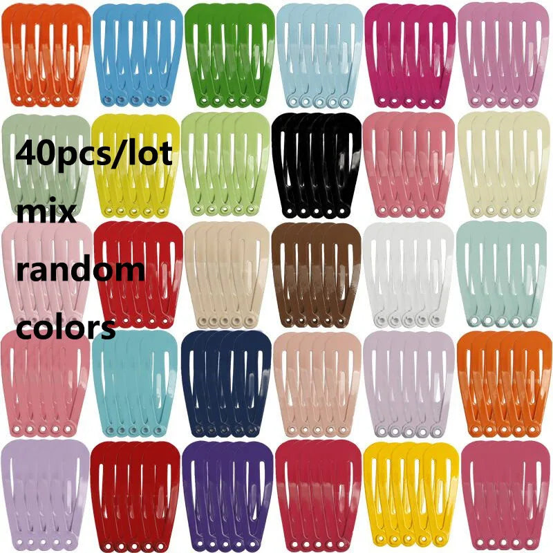 Cute Cartoon Hairpins for Girls 40Pcs Colorful Animal and Fruit Clips - Smarsty