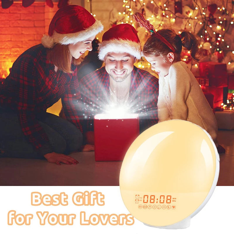 Wake Up Light Alarm Clock with Sunrise Simulation - Smarsty