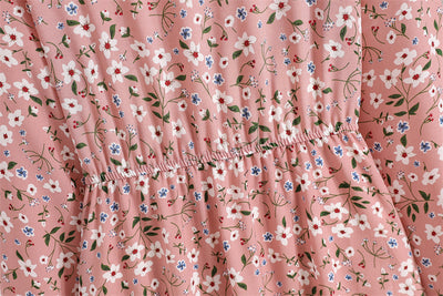 2023 Sping Summer Bohemian Women Maxi Dress Casual Long Sleeve High Waist Beach Woman Chiffon Dresses Floral Vestidoes Mujer New - Smarsty