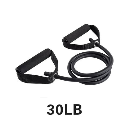 5 Levels  Elastic Band With Handles Yoga Pull Rope Elastic Gym Fitness Exercise Tube Band For Home Workouts Strength Training