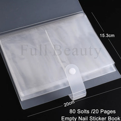 Nail Art Stickers Storage Book for Easy Organization - Smarsty