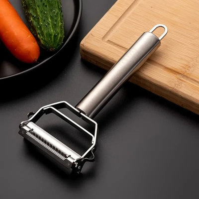 Stainless Steel Peeler Fruit Vegetable Multifunction Grater Julienne Peeler Slice Melon Potato Carrot Cucumber Home Kitchen Tool by Smarsty