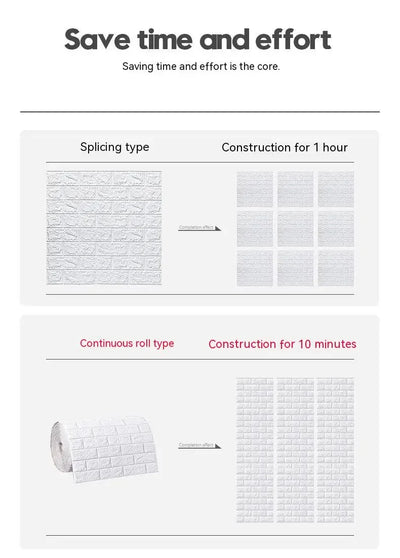 Self-Adhesive 3D Brick Wallpaper for Stylish Decor - Smarsty