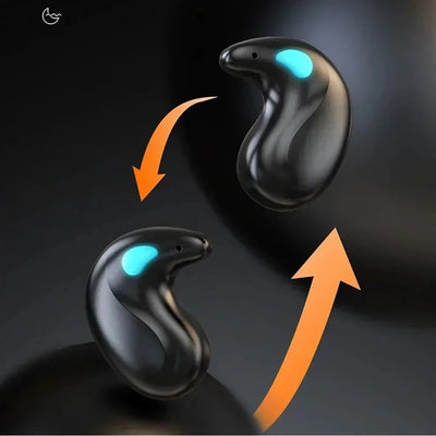 BT 5.3 Invisible Sleep Earphones Touch Control Sense-Free Micro Sleep Earbuds IPX5 Waterproof Open Ear Headsets for Better Sleep