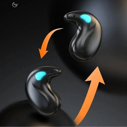 BT 5.3 Invisible Sleep Earphones Touch Control Sense-Free Micro Sleep Earbuds IPX5 Waterproof Open Ear Headsets for Better Sleep