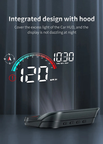 M22 Car HUD Head Up Display Universal Digital GPS Speedometer HD LCD Projection On Glass Windshield Projector for All Cars