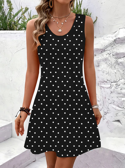 Women Summer Sleeveless Bohemian Dress Exclusive Print Vacation Dress  Birthday Dress for Women Beach Dress Dress for Women - Smarsty
