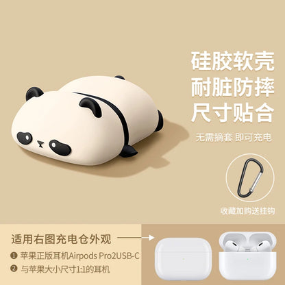 Cute Panda Silicone Headphone Case for AirPods 4 - Smarsty