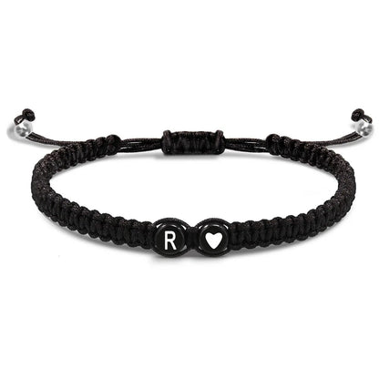 Handmade Adjustable Heart Initial Bracelets for Friendship - Smarsty