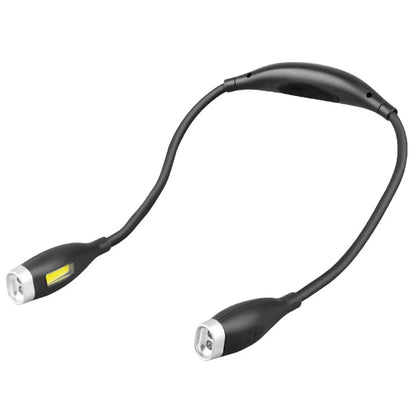 LED Neck Reading Light Bendable Arms Reading Lamp Hands Free Flashlight Rechargeable for Night Running Walking Knitting Camping