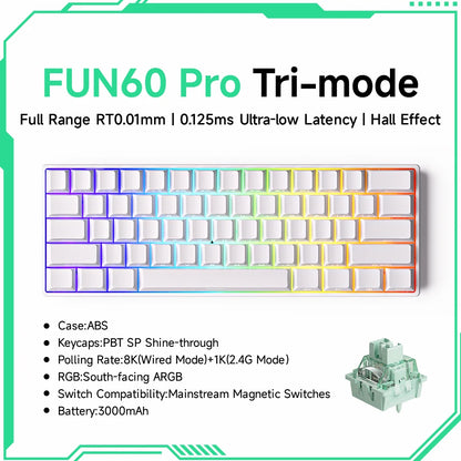 Mechanical Keyboard 60 Percent With Magnetic Switch ARGB