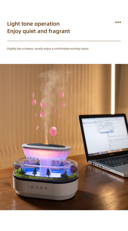 Colorful Ultrasonic Aroma Humidifier With Essential Oil Diffuser - Smarsty