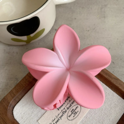 Frosted Egg Flower Hair Claw Clip Secure Hold Beach Stylish - Smarsty