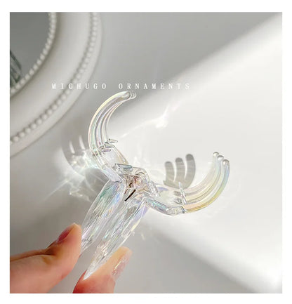 Cute Transparent Butterfly Hair Claw Clips Non Slip - Smarsty