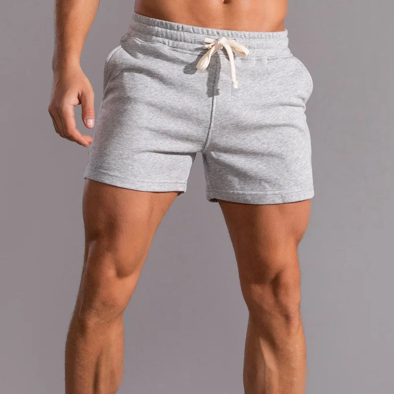 Cotton Running Shorts For Men Gym Fitness Home Casual Sport Underwear Yoga Workout Training Loose Boxers Super Short Pants Sweat - Smarsty