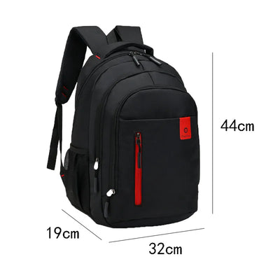 Men's Backpacks Oxford Waterproof Rucksack Business Computer Bag Casual Travel Backpack Senior High School Student Schoolbag - Smarsty