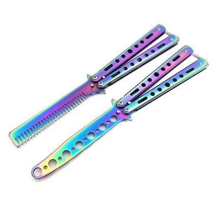 Stainless Steel Folding Butterfly Comb for Hair Training - Smarsty
