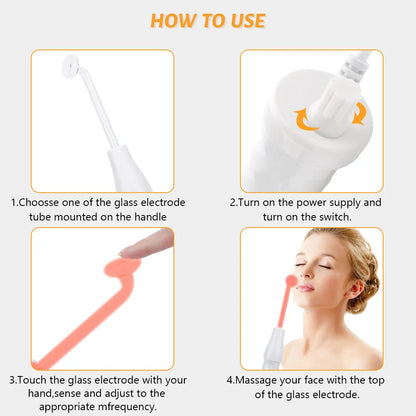 Portable High Frequency Facial Machine for Skin Rejuvenation - Smarsty