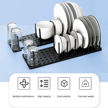 Kitchen Organizer Dish Drying Rack Plates Shelf Plastic Holder Dish Rack Sink Draining Bowl Storage Stand Home Accessories