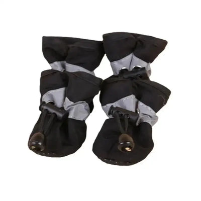 New 4pcs Waterproof Pet Dog Shoes Anti-slip Rain Snow Boot Thick Warm For Small Cats Dogs Puppy Socks Booties - Smarsty