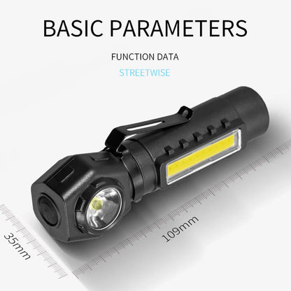 LED COB Headlight Band USB Charging Waterproof Head-Mounted Flashlight Detachable Multifunctional 5W/1600mAh for Running Cycling