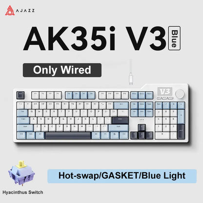 Tri Mode Gaming Keyboard With Hot Swap 104 Keys Gasket