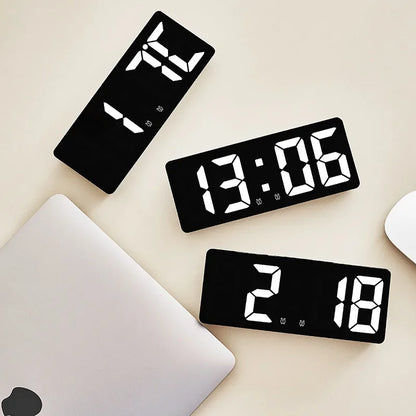 Large Number LED Alarm Clock with Color Nightlight - Smarsty