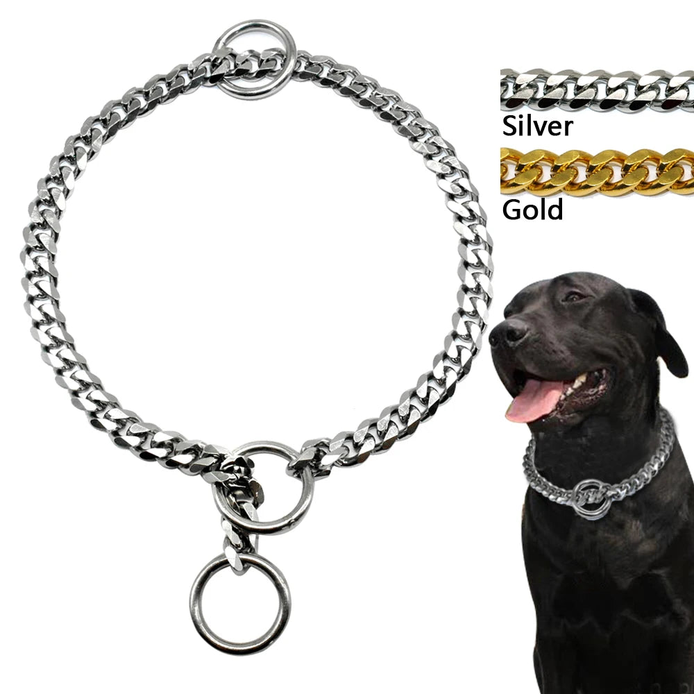 Stainless Steel Slip Collar for Medium Large Dogs - Smarsty