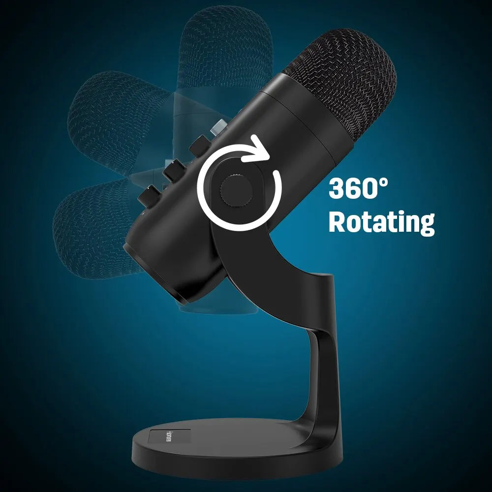 Haomuren USB Microphone for PC and Gaming Streaming - Smarsty