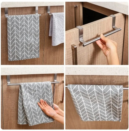 Stainless Steel Over Door Towel Rack Organizer - Smarsty