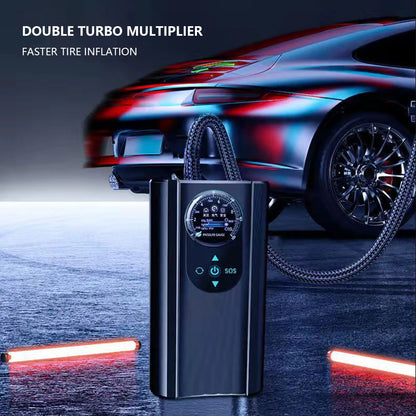 New Portable Wireless Inflation Pump Motorcycles Tire Inflation Kit Air Pump Mini Auto Inflator for Auto Car Motorcycle Bicycles