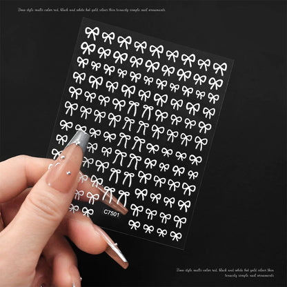 Self-Adhesive 3D Bowknot Nail Stickers for Easy Manicure - Smarsty