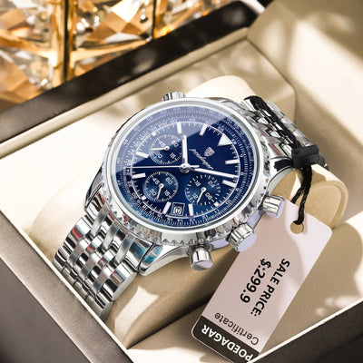 Luxury Men's Waterproof Chronograph Quartz Watch - Smarsty