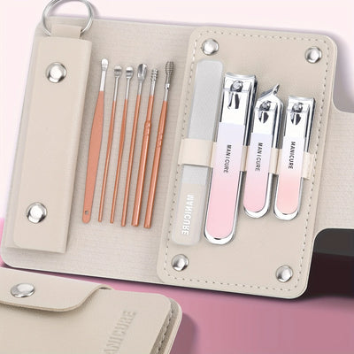 Portable Manicure Set with Sharp Stainless Steel Tools - Smarsty