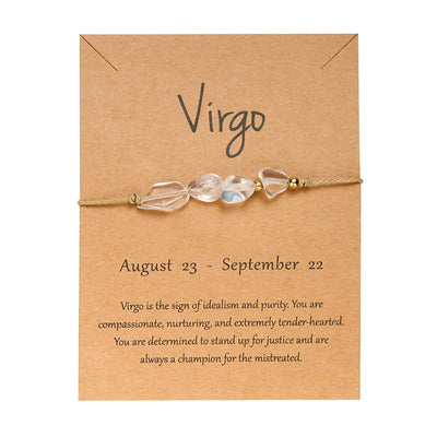 12 Constellation Natural Stone Beads Bracelets for Zodiac Signs - Smarsty
