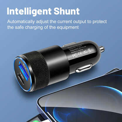 USB Type C Car Charger With Fast Charging For Phones - Smarsty
