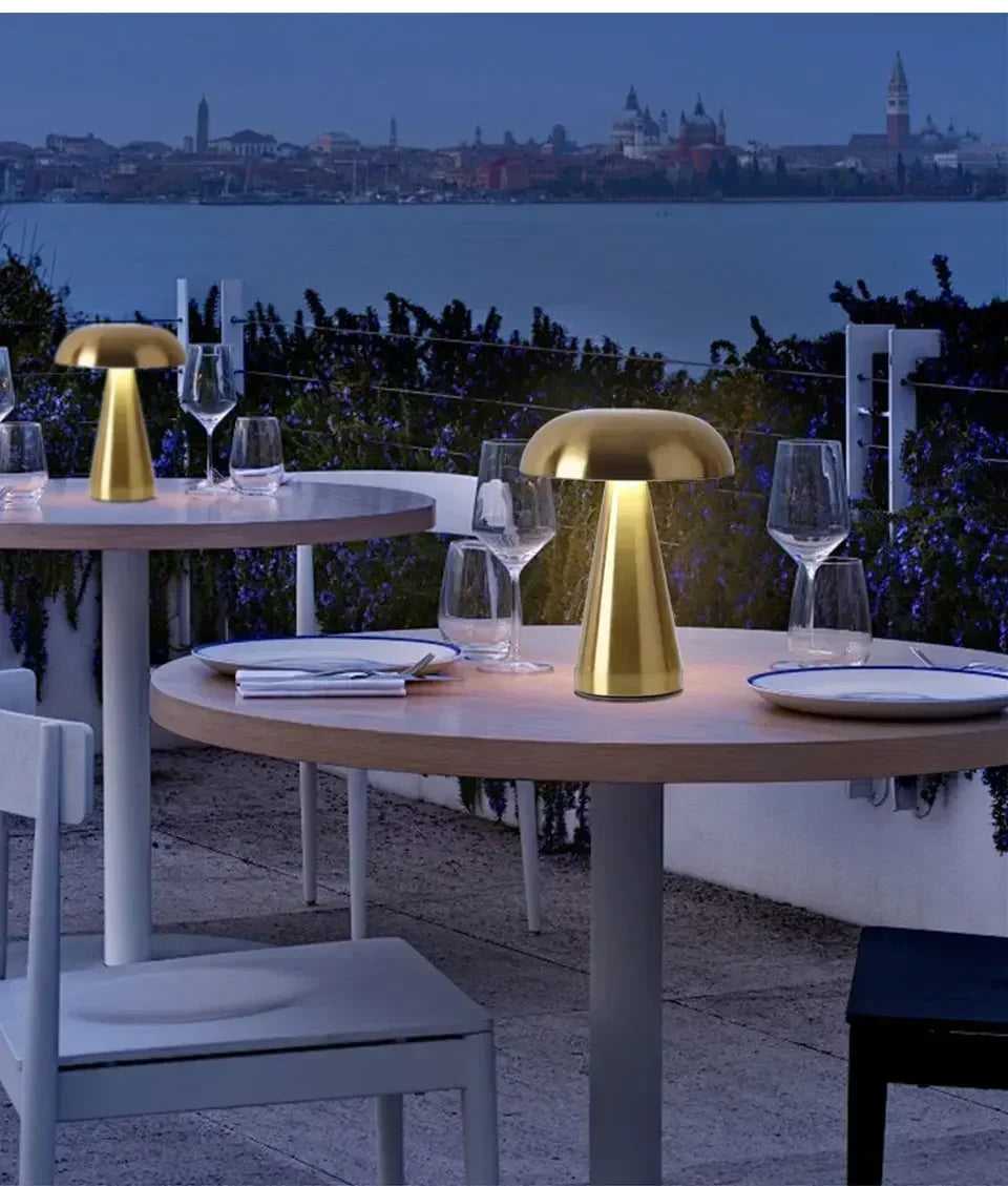Retro Mushroom LED Touch Sensor Table Lamp for Bedroom Decor - Smarsty