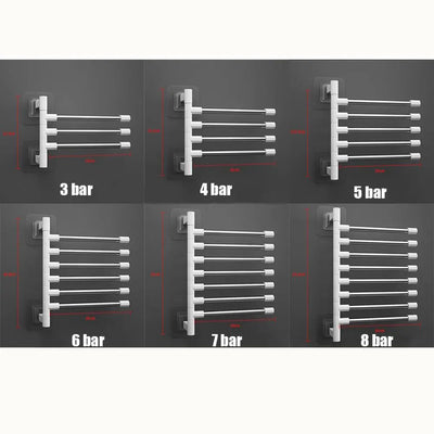 Rotatable Space Saving Aluminum Towel Rack Hanger - Smarsty