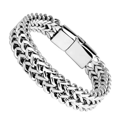 Stainless Steel Braided Magnetic Buckle Bracelet for Unisex - Smarsty