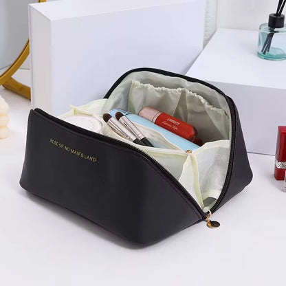 PU Leather Cosmetic Bag Large Capacity Travel Organizer - Smarsty