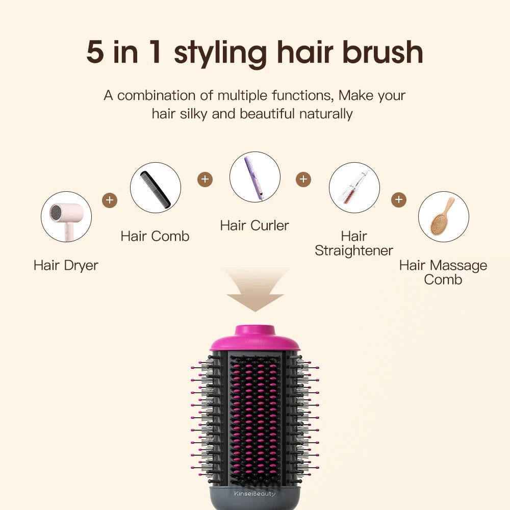KinseiBeauty 5 In 1 Hot Air Comb Dryer - Smarsty