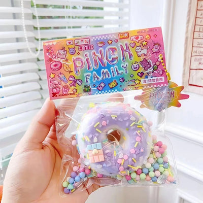 Taba Squishy Cake Doughnut Stress Relief Toy, Extra Large Sensory Fidget Toys for Kids Adults Anxiety Relaxation Squeeze Gift by Smarsty