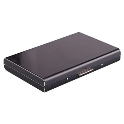 Antitheft ANTI Rfid Blocking ID Bank Credit Card Holder Wallets Men Slim Thin Aluminum Box Metal Mini Minimalist Cardholder Case - Smarsty