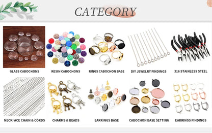 Stainless Steel Jump Rings Gold Color Nickel Free Set - Smarsty