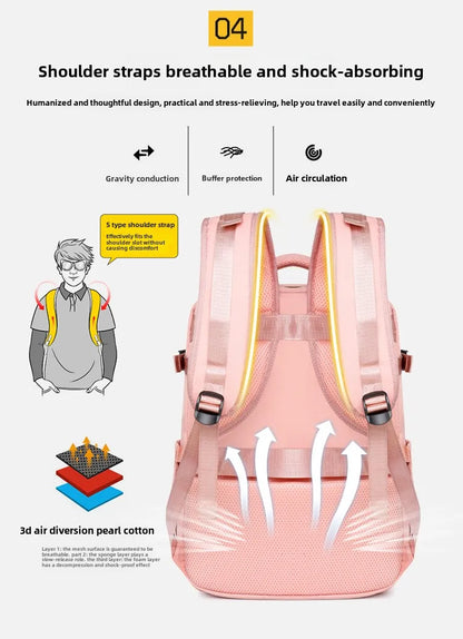 2025Men Women's Bag Large Capacity Journey Multifunction Backpack With Shoe Storage Multilayer Dry And Wet Separation Waterproof