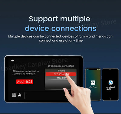 Wireless CarPlay Android Auto Adapter For All Cars Spotify - Smarsty